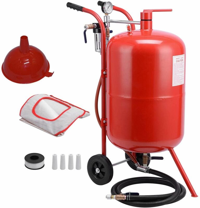 Varan Motors - NESB-03 mobiler sandstrahler sandstrahlgerät strahlgerät strahl gerät 76 liter