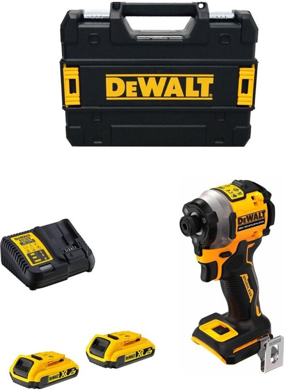 DCF850D2T Akku Schlagschrauber 3-Gang bürstenlos 18V - 2Ah 2 Akkus Koffer tstak - Dewalt