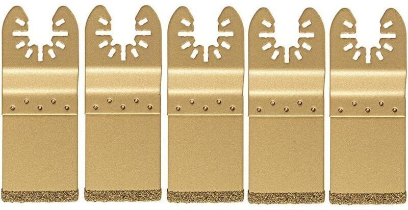 LAOA Universal-Oszillations-Diamantsägeblatt, 5-teiliges Set für Freilauf- und Einstell-Multifunktions-Sägeblätter, Tren...