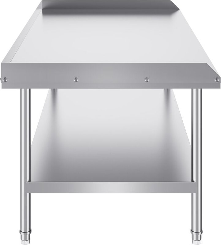 Mophorn 30 x 60 x 26 Zoll Arbeitstisch aus Edelstahl, robuster kommerzieller Tisch zur Lebensmittelzubereitung mit 3-sei...