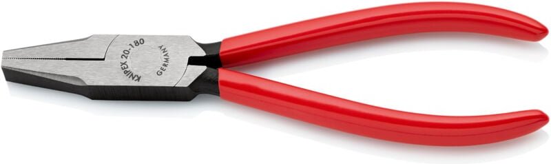 Knipex - 20 01 180 Flachzange schwarz atramentiert 180 mm
