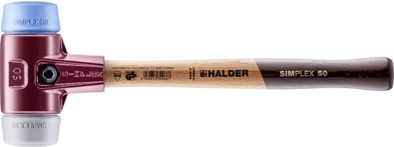 Erwin Halder Kg - Halder simplex 3013.050 Schonhammer ergonomischer Griff, mittelhart, weich 1060 g 370 mm 1 St.