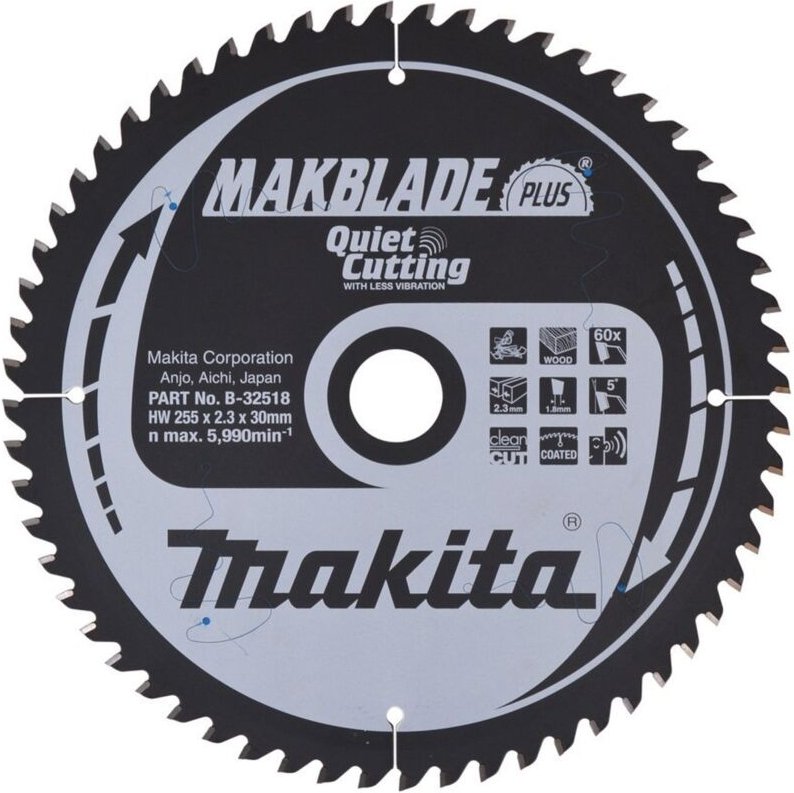 Sägeblatt makblade+ 255x30x60Z - Makita