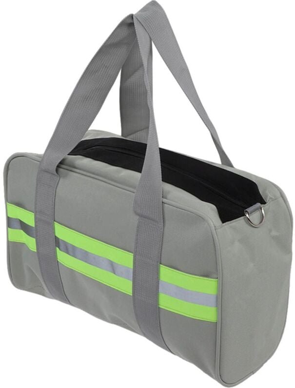 Werkzeugtasche mit großer Öffnung, breitem Reißverschluss und reflektierendem Streifen zur Wartungshilfe. 16 Zoll (ca. 4...