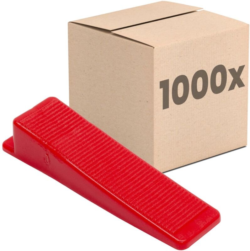 Fliesen Nivelliersystem, Verlegehilfe Set, Fliesenleger Werkzeug - 1000 Keile - Dalsys