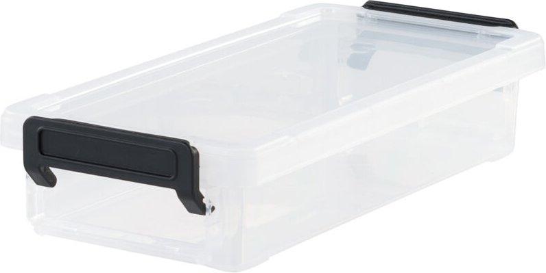 Iris Ohyama, Boîtes de Rangement avec Couvercle et Clips de Fermeture, 0.55L, A l'unité, LLB-0.55, Transparent