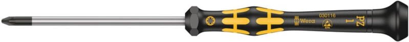 Wera 1555 PZ ESD Kraftform Micro Kreuzschlitz-Schraubendreher, PZ 1 x 80 mm