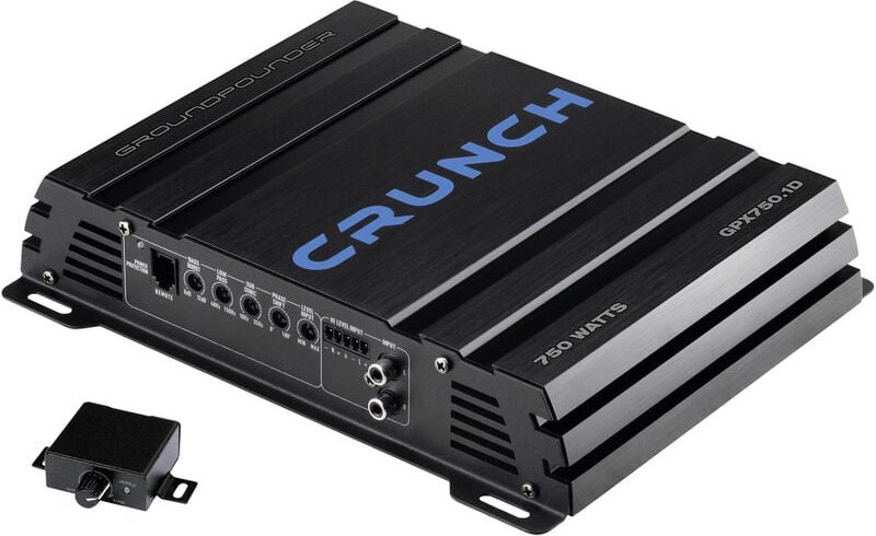GPX750.1D 1-Kanal Digital Endstufe 750 w Lautstärke-/Bass-/Höhen-Regelung Passend für (Auto-M - Crunch