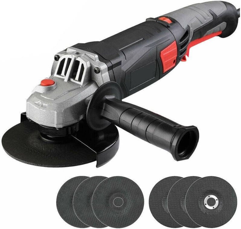 Trade Shop Traesio - Trade Shop - smerigliatrat 870W flex frullines 125MM regulable velocture 6 dischi -