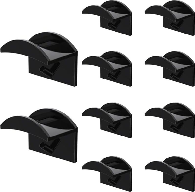 10 Huthaken, Huthaken-Wandhalterung, wandmontierte Baseballkappenhalter, einfache Installation, kein Bohren, Kappenhalte...