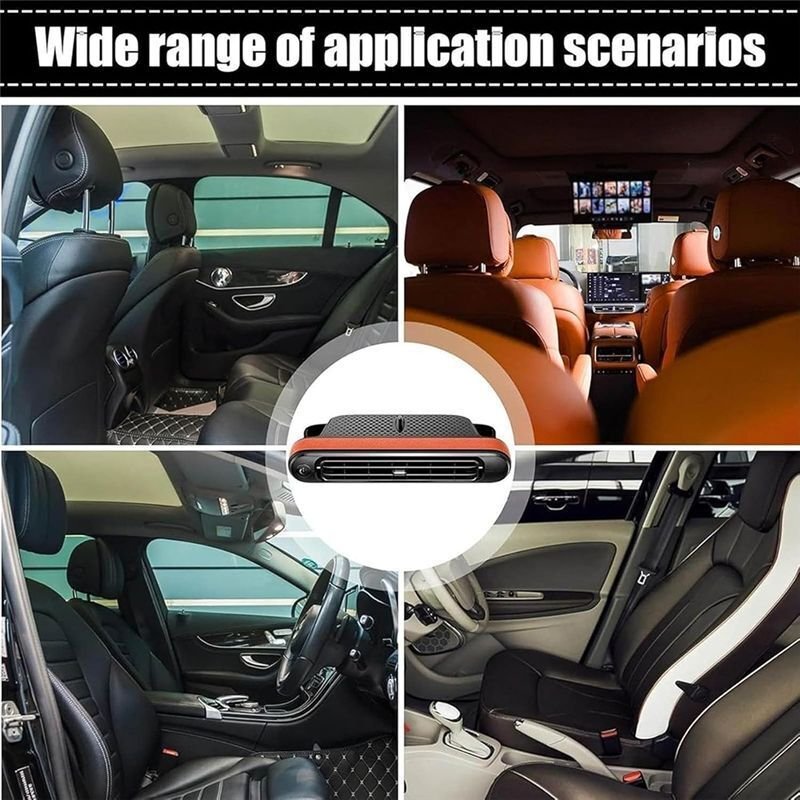 Kühlventilatoren für Autositze, USB-Kopfstützenventilator für Vorder- und Rücksitze, Dreistufig Einstellbarer Ventilator...