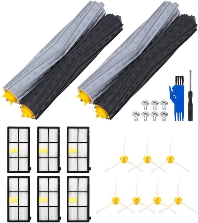 Für 860 865 870 880 896 960 966 971 976 980 981 Roboter-staubsauger Wichtigsten Seite Pinsel Hepa-Filter Teile