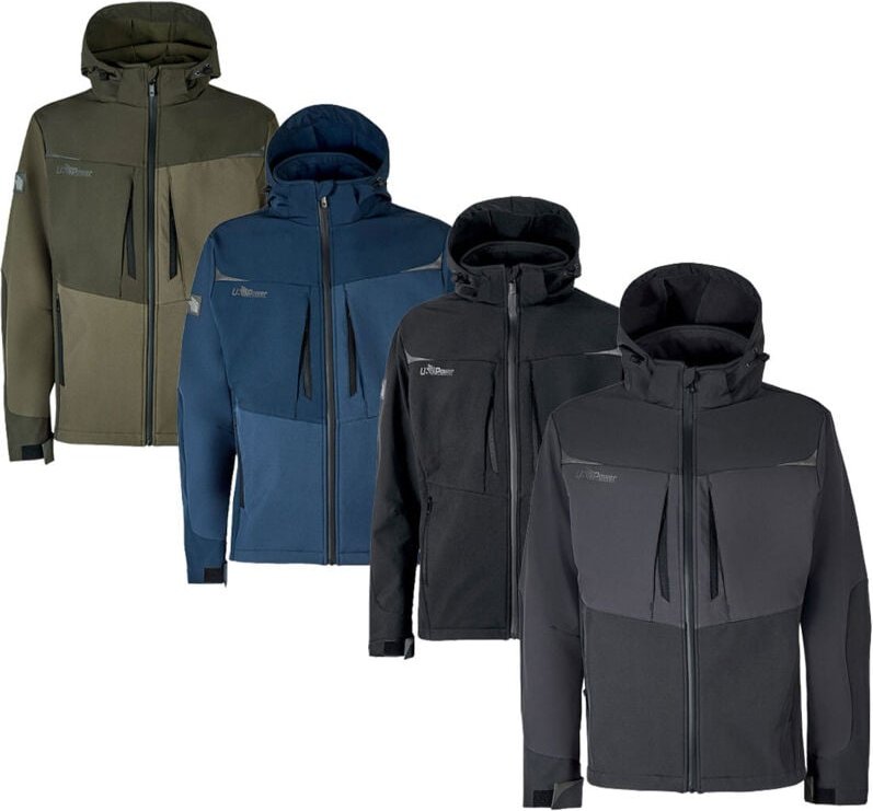 U-Power Verve Softshell-Arbeitsjacke - L - Blau