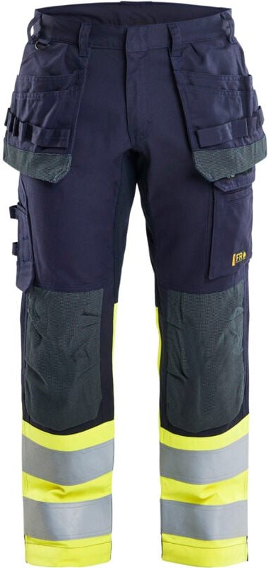 Multinorm-Arbeitshose mit Inherent Stretch 1487 – Marine/Neongelb 2XL – FR(52) – SE(C58) – Kurz