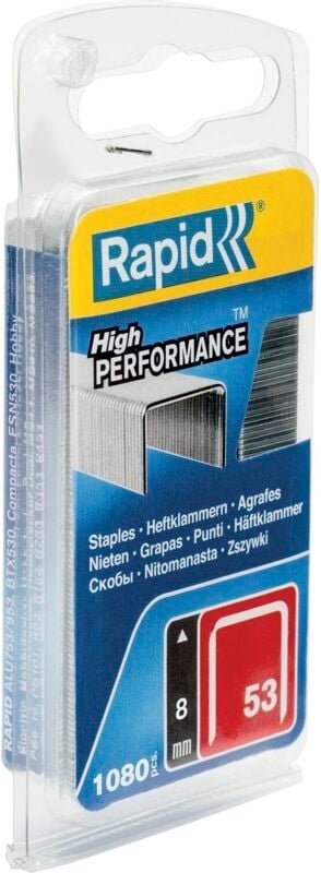 Rapid - Type53 Büroklammern Heftklammern aus Stahldraht Länge 14 mm 1080 Stück