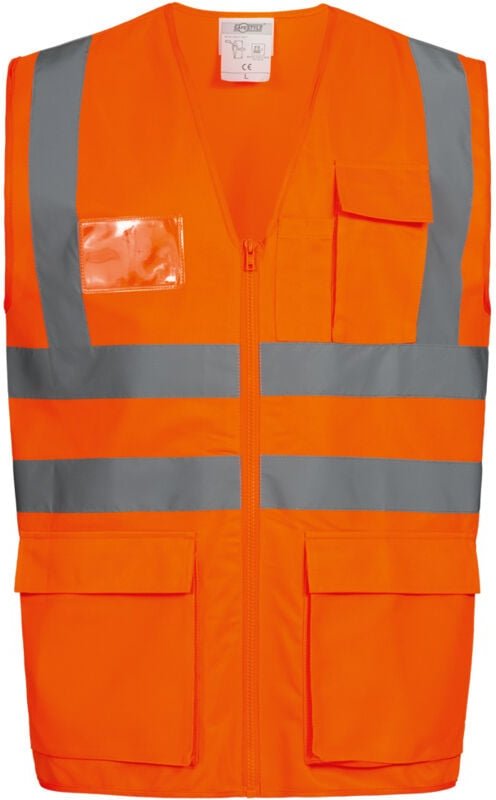 Gr .S (46/48) EWALD WARNSCHUTZWESTE ORANGE orange EWALD HIGH VISIBILITY VEST