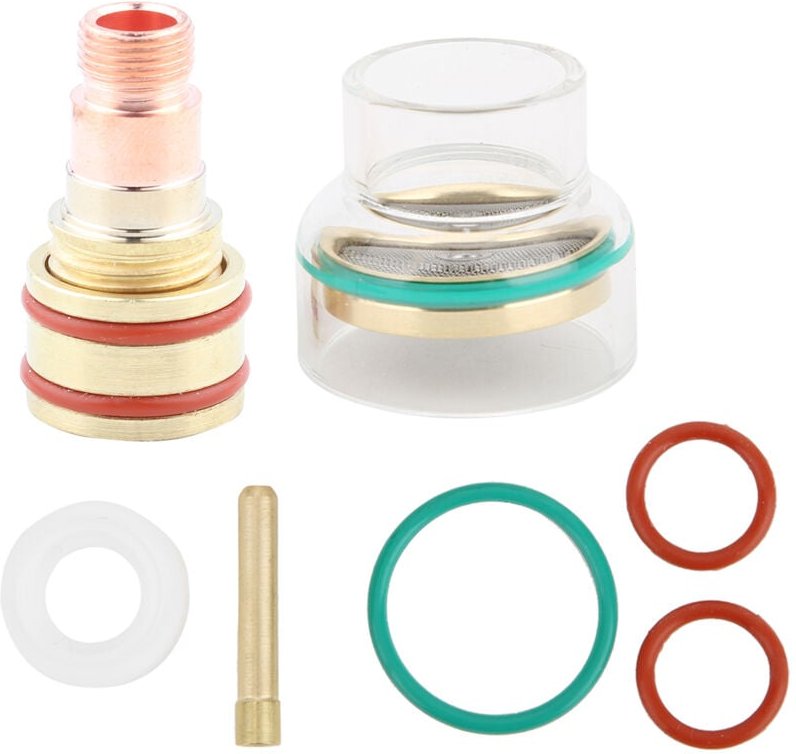 Fafeicy TFM53NCN WIG-Schweißset, WIG-Brenner-Glasschneidklemme, für WP17 / WP18 / WP26 (2,4 mm)