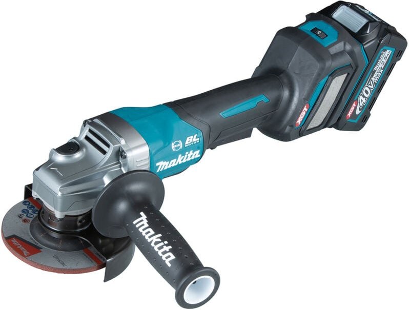 GA028GM201 Mini meuleuse d'angle bl 40Vmax 40 Ah xgt 115 mm aws (2 Batteries et Chargeur) - Makita