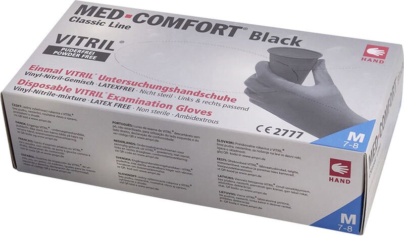 L+d - Leipold Doehle 14684-M 100 St. Nitril, Vinyl Einweghandschuh Größe (Handschuhe): 8, m