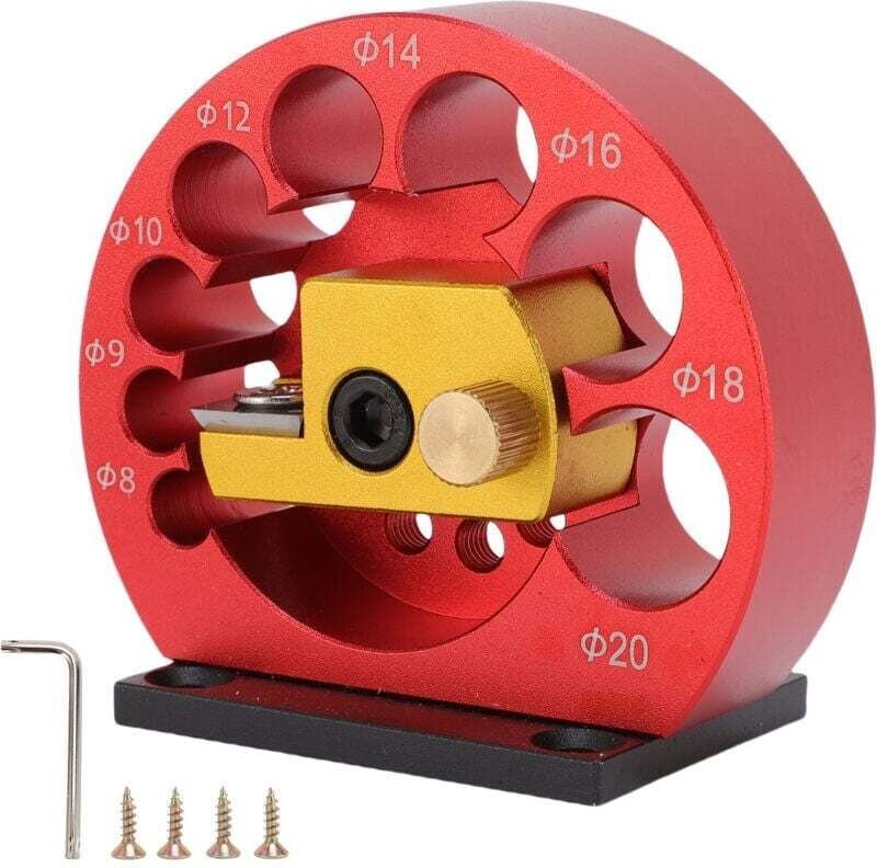 Dübelmacher-Vorrichtungssatz, 8 mm bis 20 mm, verstellbare elektrische Bohrmaschine, Dübelfräsen, Rundstab-Dübelschneide...