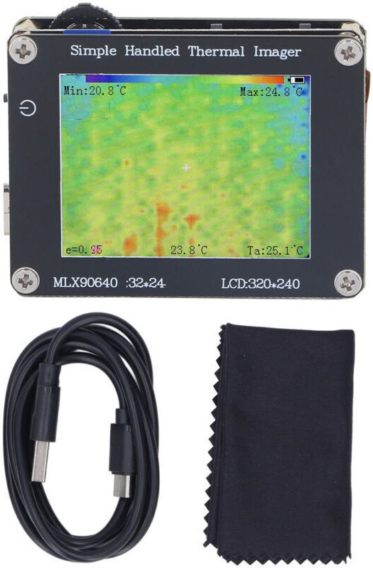 Wärmebildkamera, Infrarot-Wärmebildkamera, 2-Zoll-Bildschirm, -40 °C bis 300 °C, tragbar