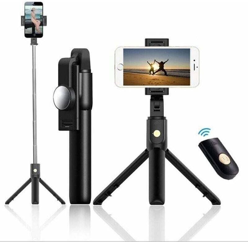 Selfie-Stick-Stativ Fotografie/Video 360°-Drehung, Teleskopfunktion, Handyhalterung Für Foto-Enthusiasten und Reisende