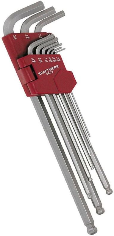 9-tlg. Kugelkopf-InnenSechskant-Satz Zoll