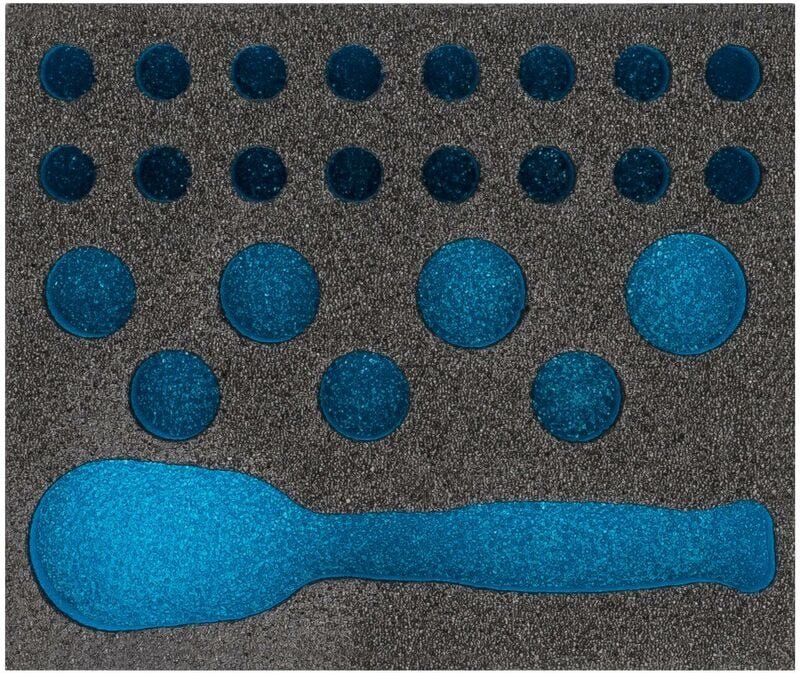 2-Komponenten Weichschaumeinlage 163-431L ∙ l x b: 95 mm x 80 mm