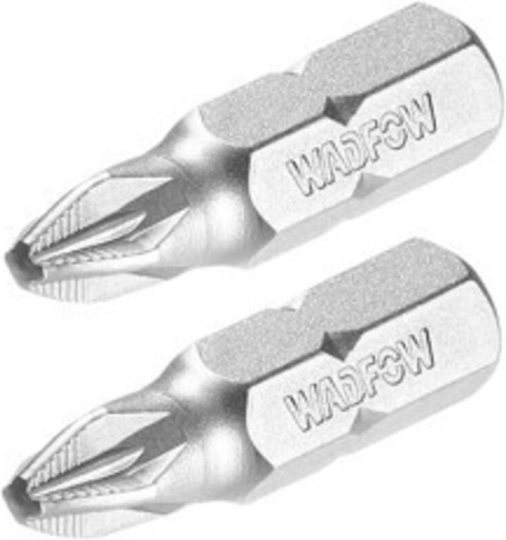 WADFOW 25mm Pozidriv-Bit-Set PZ1 und PZ2, CR-V-Stahl, gehärtet und sandgestrahlt