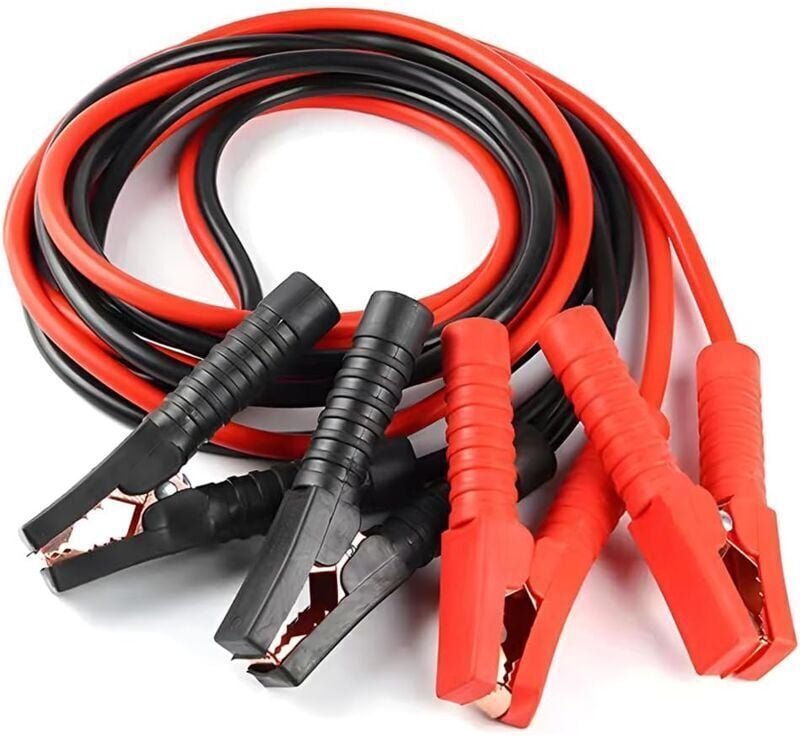 Câbles de démarrage pour batterie de voiture, câbles de démarrage en cuivre pour voitures et motos, câbles de démarrage ...