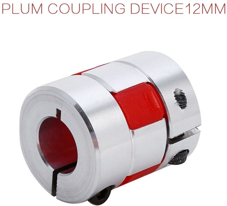 Flexible Kupplung mit 8 mm x 12 mm pflaumenfarbener Welle für CNC-Schrittmotor mit Encoder