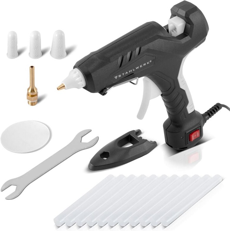 Heißklebepistole HKP-100DT st mit Rückschlagventil und 100 Watt - Stahlwerk