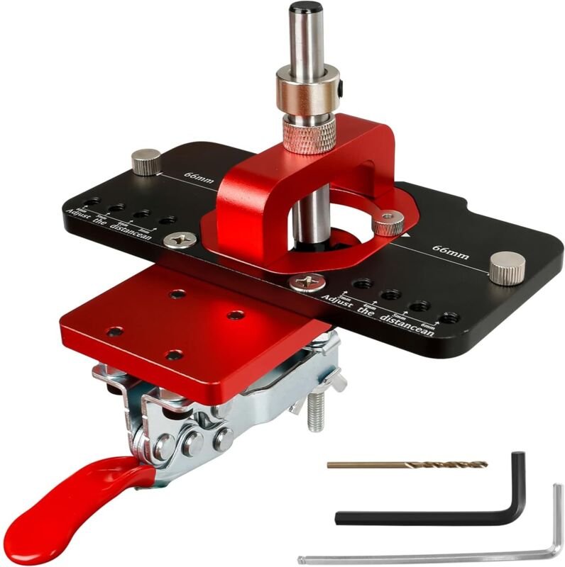 35-mm-Scharnierbohrlehre, verdeckte Scharnierbohrlehre aus Aluminiumlegierung, präzise Verriegelungsscharnierbohrlehre, ...
