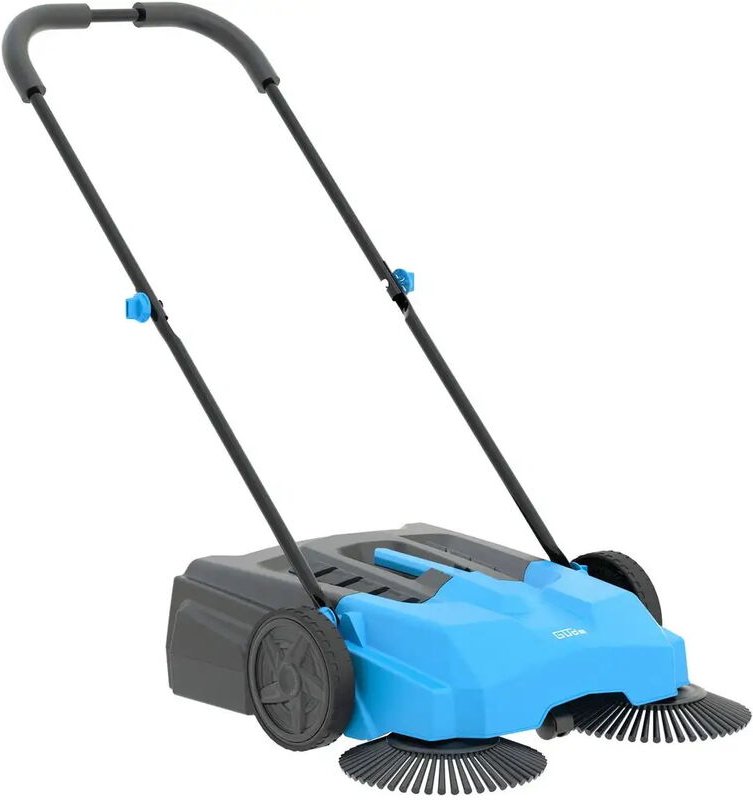 Güde - Handkehrmaschine Kehrmaschine Handkehrer gkm 650 manuell 3 Bürsten System