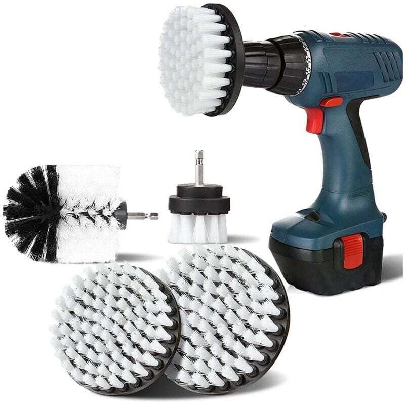 4 rotierende Reinigungsbürsten für 2-, 3,5-, 4- und 5-Zoll-Bohrmaschinen mit weichen Polstern