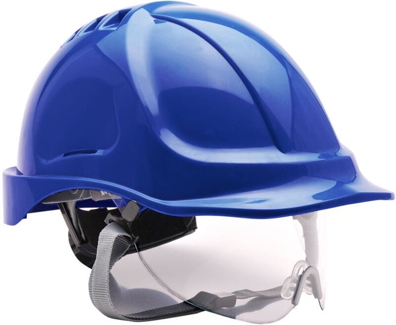 Endurance-Helm mit Royalblauer Visier