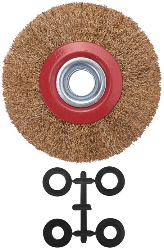 Tlily - Drahtrad-Schleifbankringe mit Polreduzierstücken, 5 Zoll 125 mm