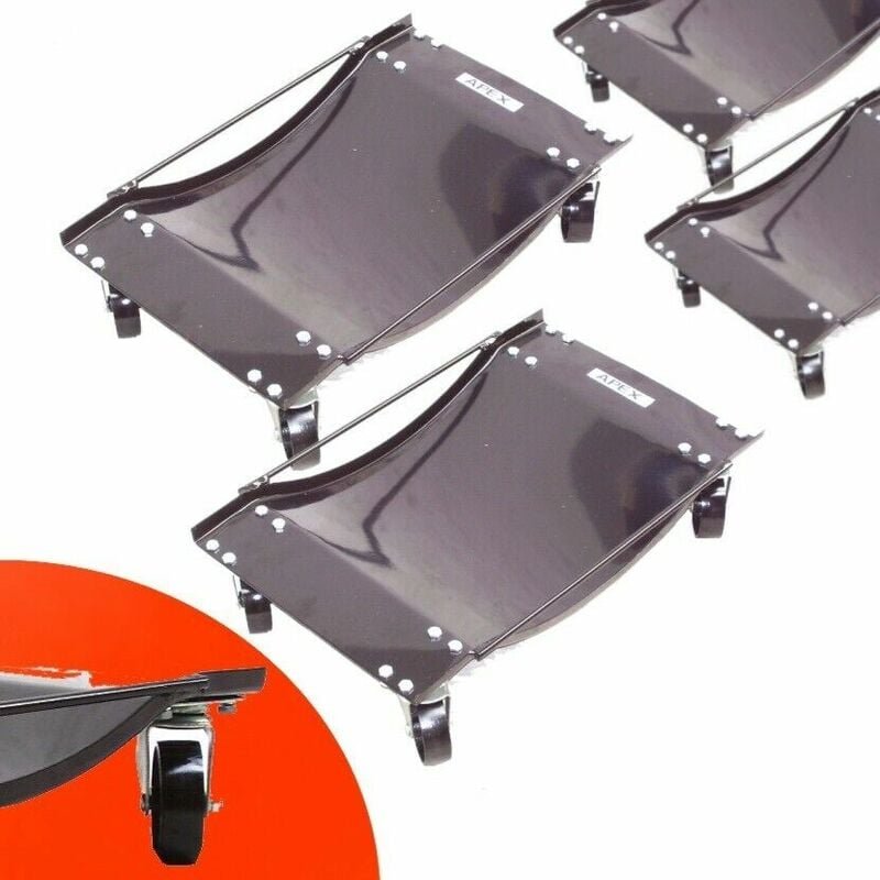 2 Paar Satz = 4 Rangierroller 1800kg Rangierhilfe 06161 PKWs pkw Rangierheber