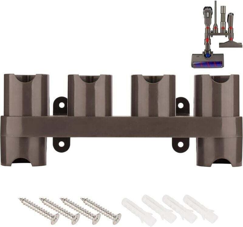 Wandhalterung für Dyson V15 V7 V8 V10 V11 SV10 SV11 Akku-Staubsauger, Ladestation, Organizer, Bürsten, Aufbewahrungszube...