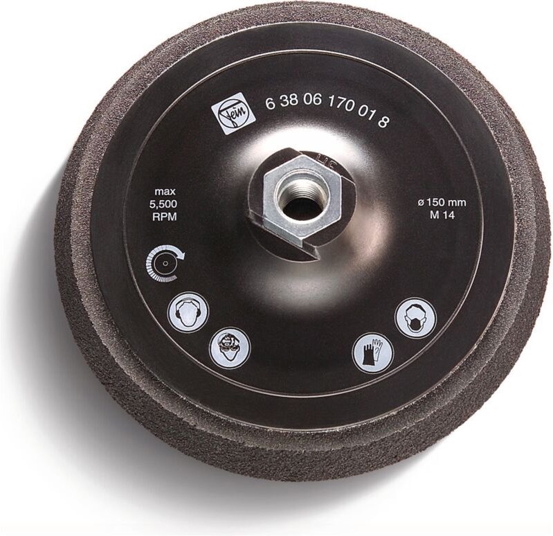 FEIN Stützteller, Ø 150 mm, mit Klettenhaftteil, M 14
