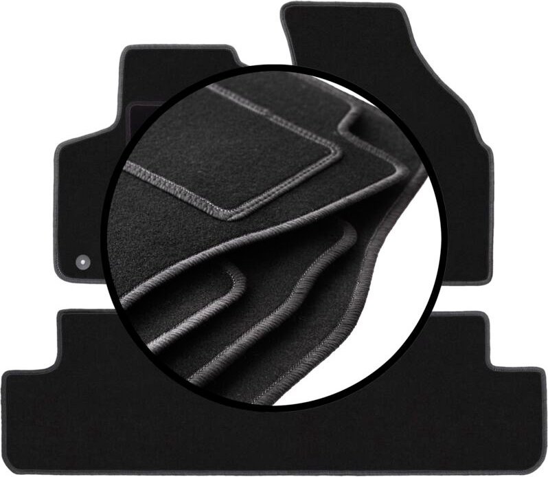 Komplettset Veloursmatten für: Daewoo Rezzo Minivan (2000-2011)