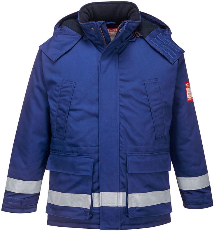 Portwest Antistatische Winterjacke FR59 Gr. XL royal blue