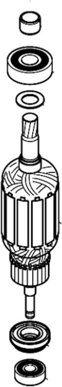 Makita 513888-4 Rotor Anker Baugruppe 240V Für HR4003 und 4013C