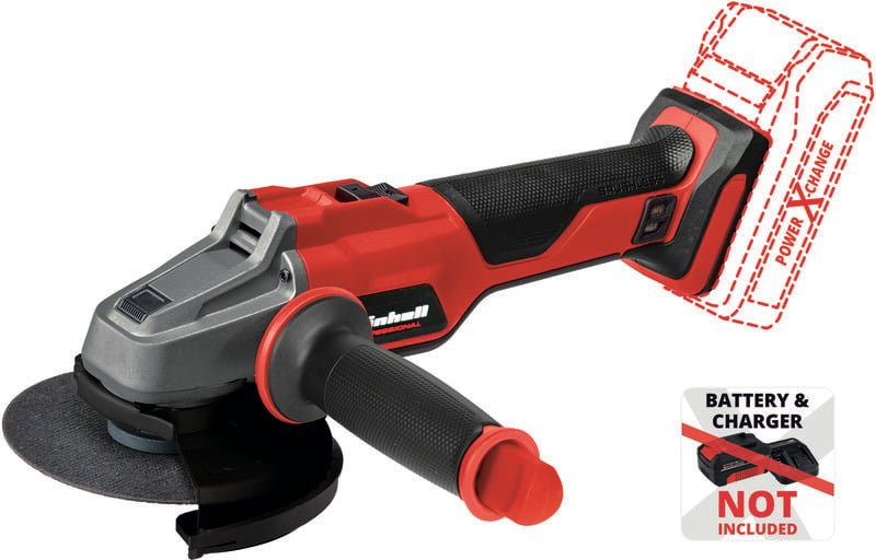 Professional Akku-Winkelschleifer axxio 18/125 Solo 18 v Messerwalze - Einhell