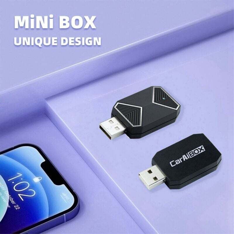 CarAiBox 2-in-1 Plug-and-Play-Wireless-CarPlay-Adapter für Android