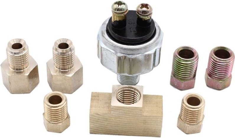 Tlily - Hydraulischer Bremslichtschalter-Kit in Line Universal Metal für Automodifikation