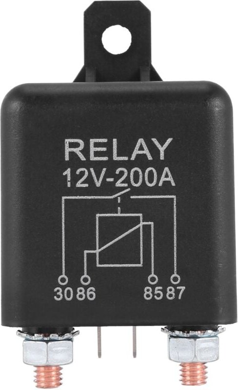 Tlily - 12V 200A Schliesserkontakt 4-Pin-Relais - Hochleistungs-Marine-Split-Aufladung