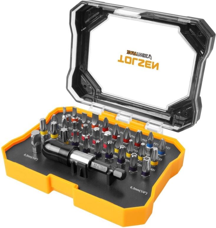 Set 32 Stuck Gemischte Bits 1/4" Tolsen-Antrieb