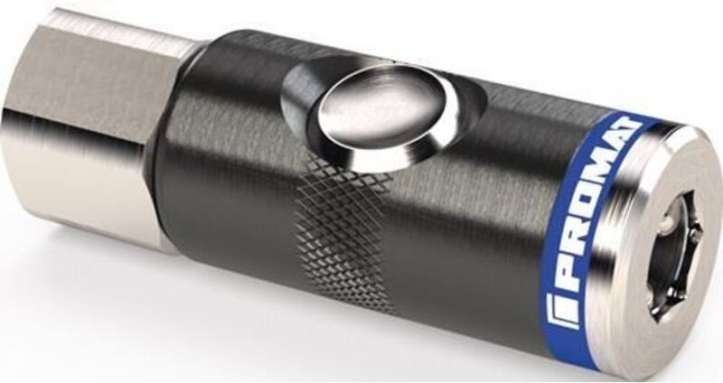 Druckknopf-Sicherheitskupplung dn 7,4, Innengewinde Aluminium nbr Gewinde g 1/2 ″ 19,17 mm