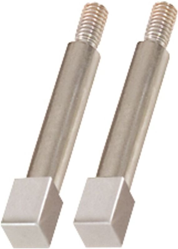 Vierkantadapter, 10mm, 2er Pack, verchromt